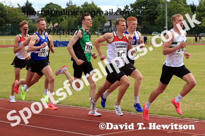 Senior Mens 800 metres, 2024 Northern Senior and Under-20s Track and Field Champs, Middlesbrough.  Photo: David T. Hewitson/Sports for All Pics